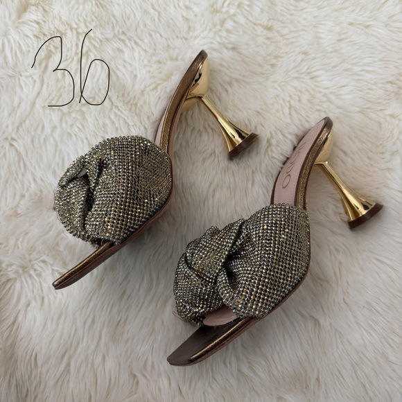 Rodo Bronze and Gold Embellished Mules size EU 36 - Picture 10 of 11